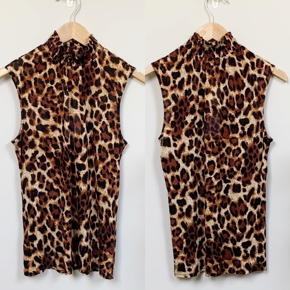 Generation Love Lacey Leopard Print Mock Neck Top - Picture 10 of 11